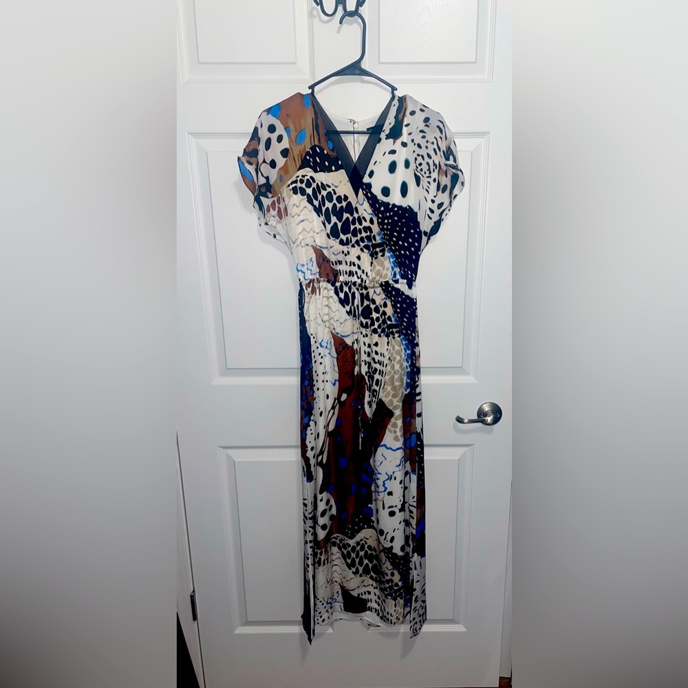 WHBM Dress W/Ruffle Sleeve XS Petite